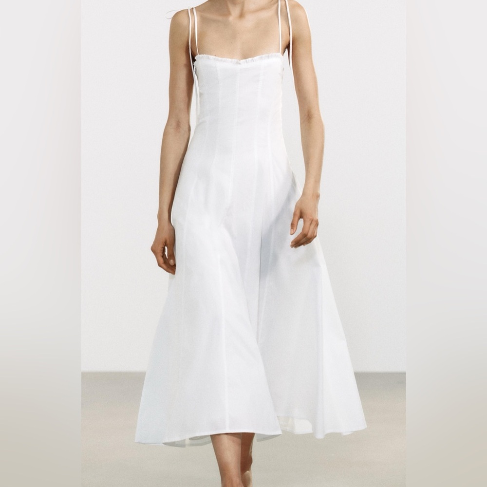 Zara White Maxi Dress
